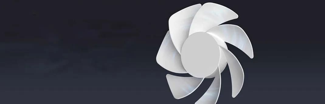 7 blades for optional airflow