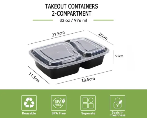Disposable Take Out Box dimensions