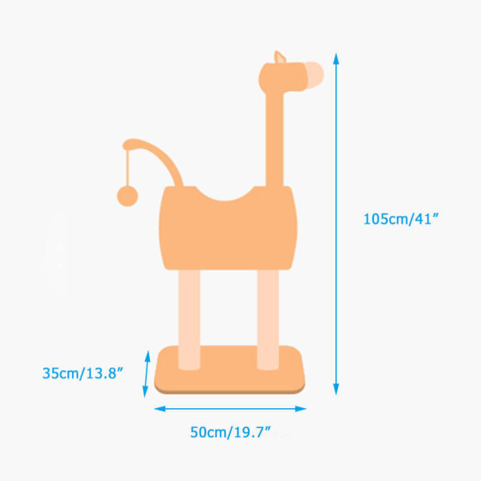 Giraffe-Cat-Tree-Dimensions