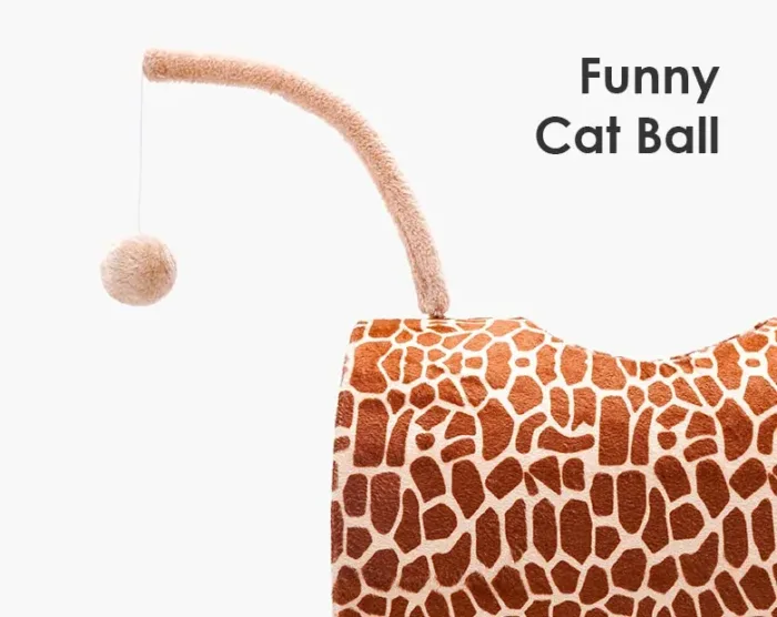 Giraffe-cat-tower-Funny Cat Ball