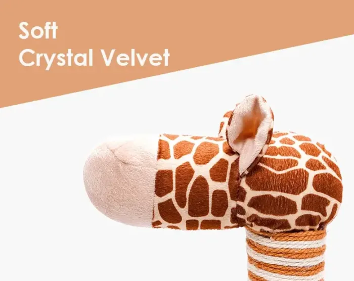 Giraffe-cat-tree-Soft Crystal Velvet