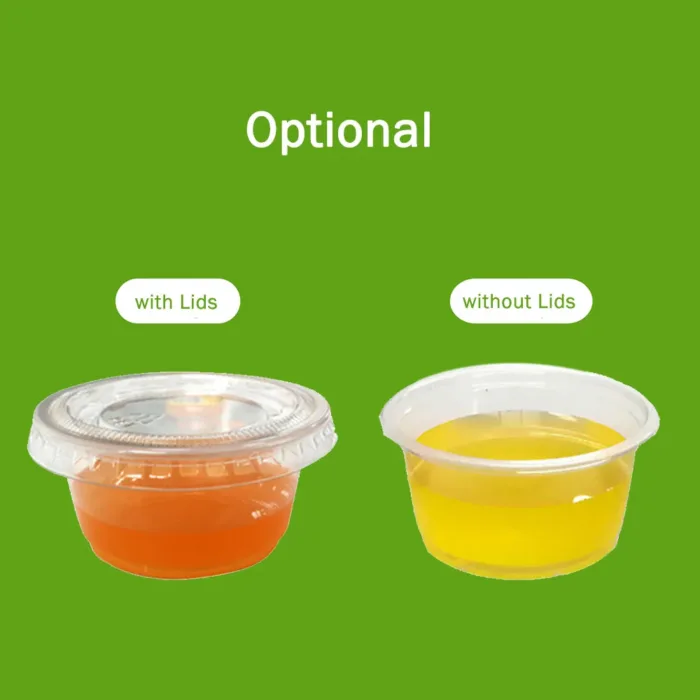 Plastic To-Go Cups Optional with Lids
