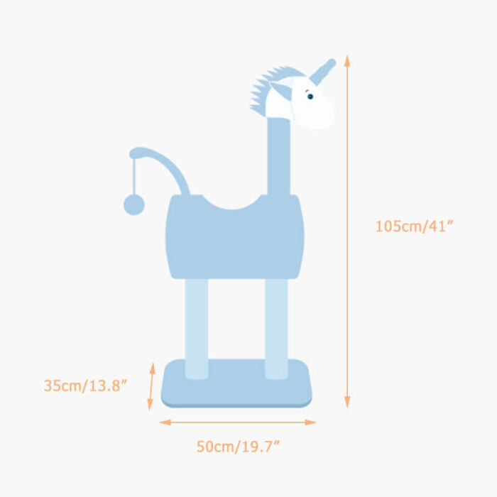 Unicorn Cat Tree Dimensions