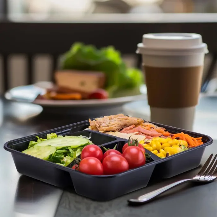 disposable plastic food container