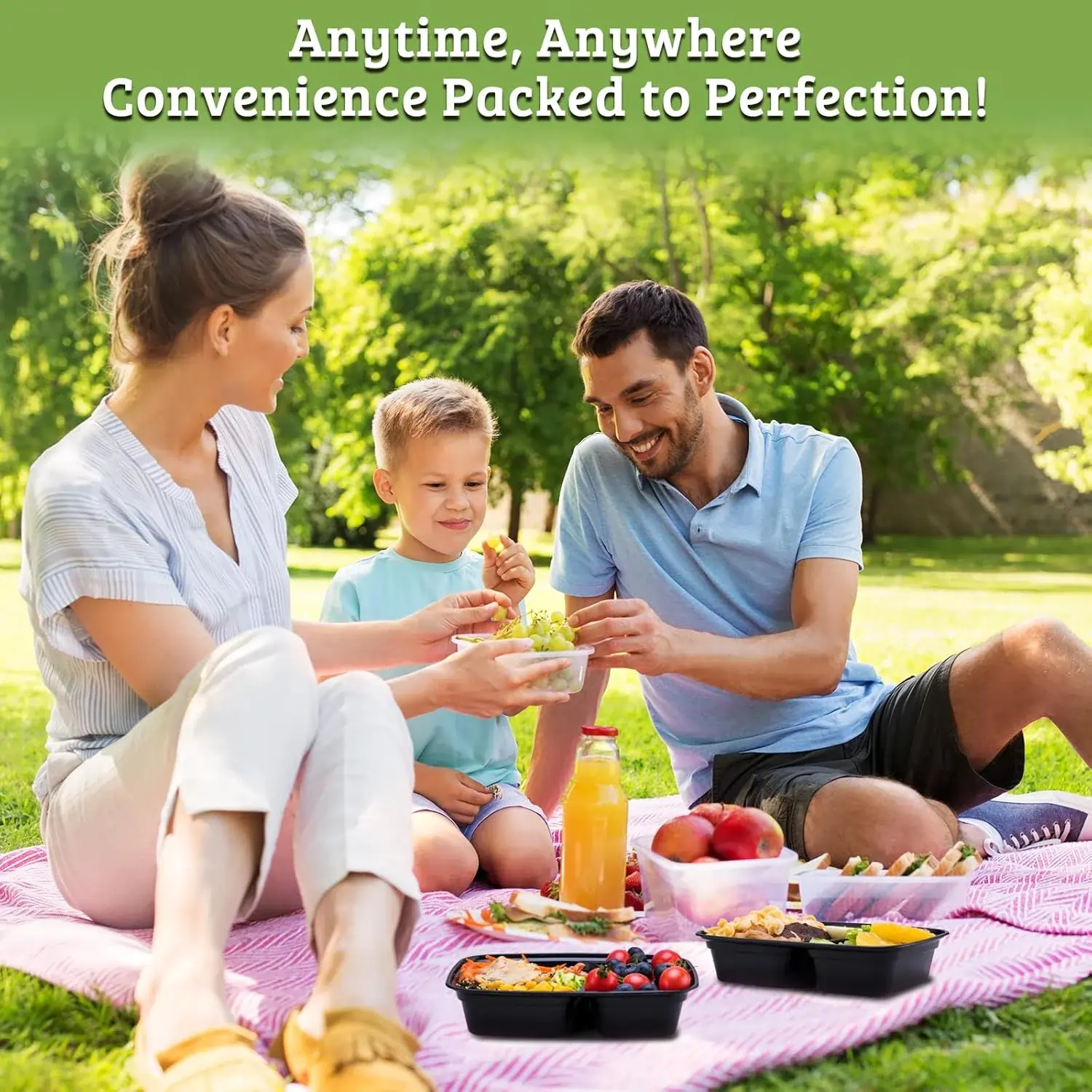 disposable two compartment food container