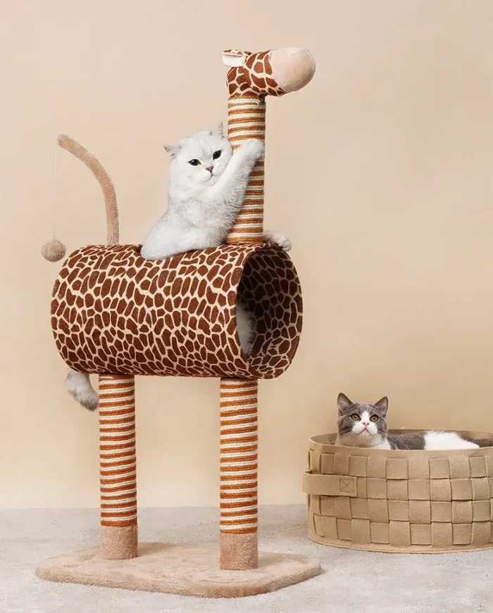 giraffe-cat-tree-side-view